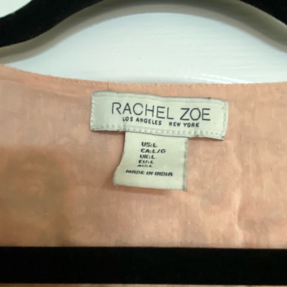 Rachel Zoe Cottage Core Pink Floral Tiered Maxi Gauze - Picture 5 of 5